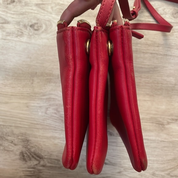 Authentic Celine Trio Small Lambskin Leather Crossbody Bag - Picture 6 of 8